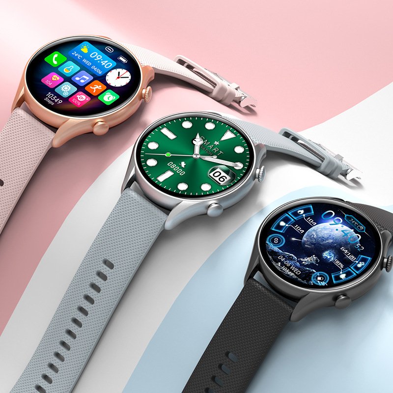 OEM Round Smart Watch 1.32" 360*360 Pixel Display Fitness Tracking Smartwatch 2022