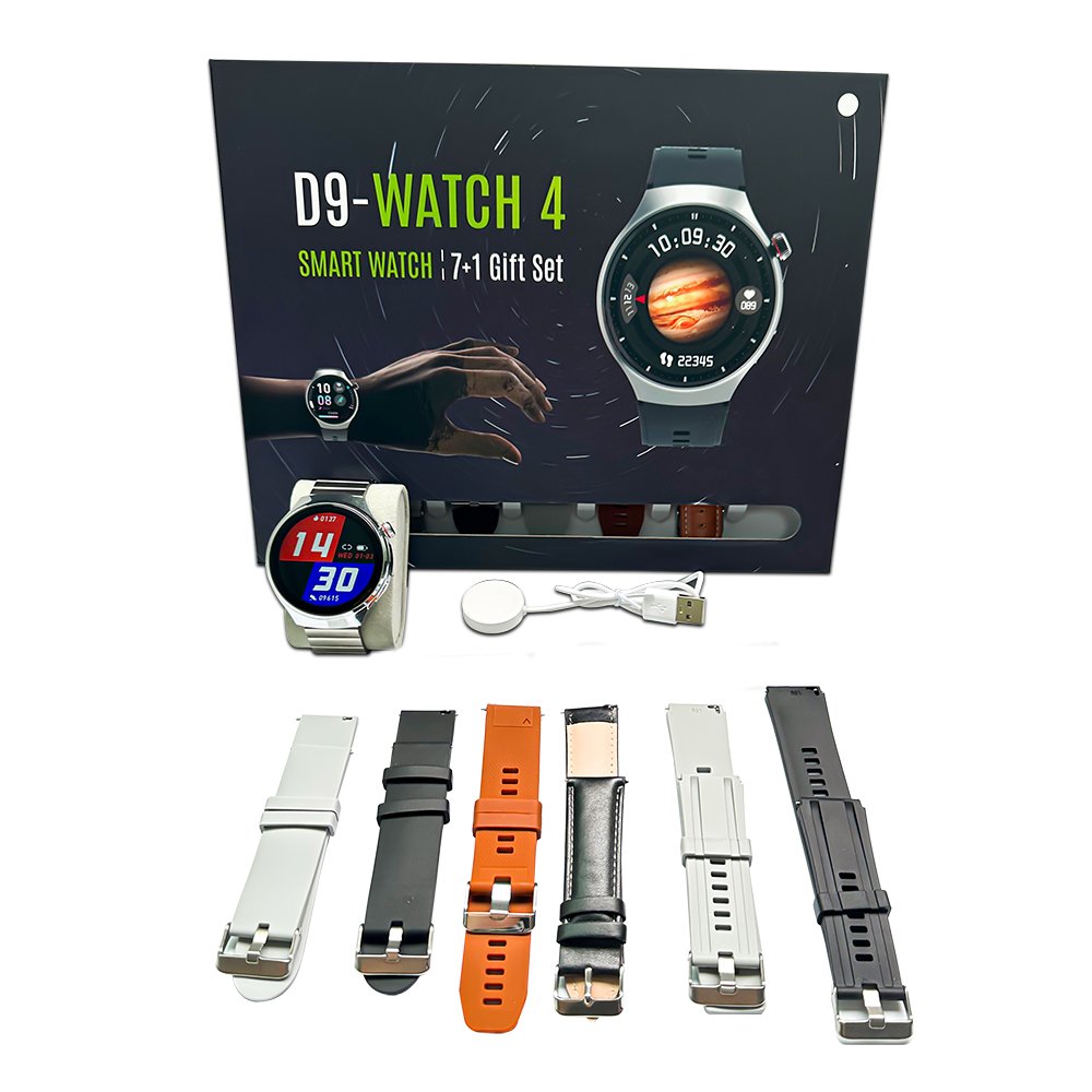 2024 New Style Lady Smart Watch D9- Watch Women's Health Heart Rate Round Screen Waterproof BT Call Fashion Smartwatch