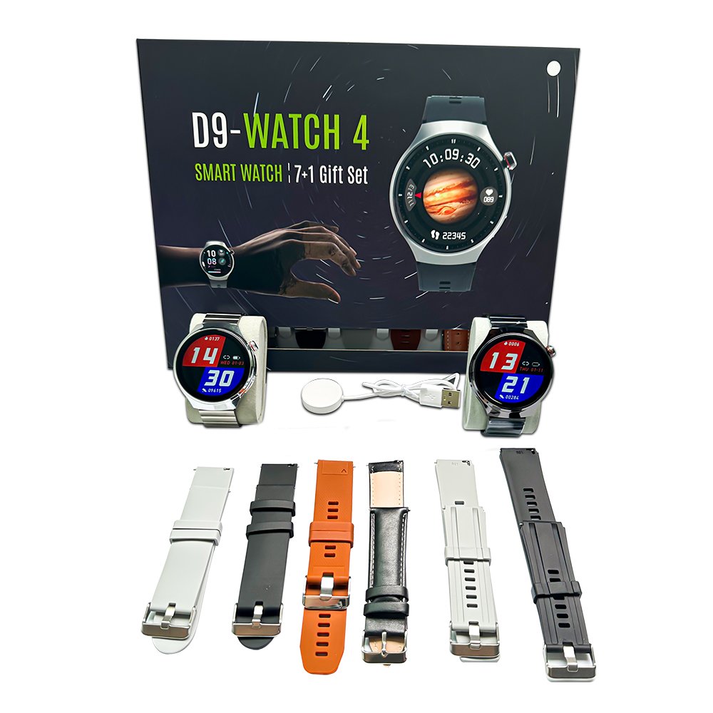2024 New Style Lady Smart Watch D9- Watch Women's Health Heart Rate Round Screen Waterproof BT Call Fashion Smartwatch