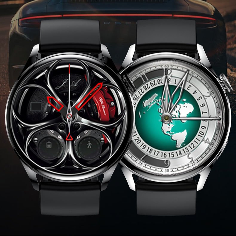 GT5 Smart Watch 1.28 Inch Large Screen GT5 BT Calling Rotating Massive Dials Professional Sports Modes NFC Smartwatch GT8