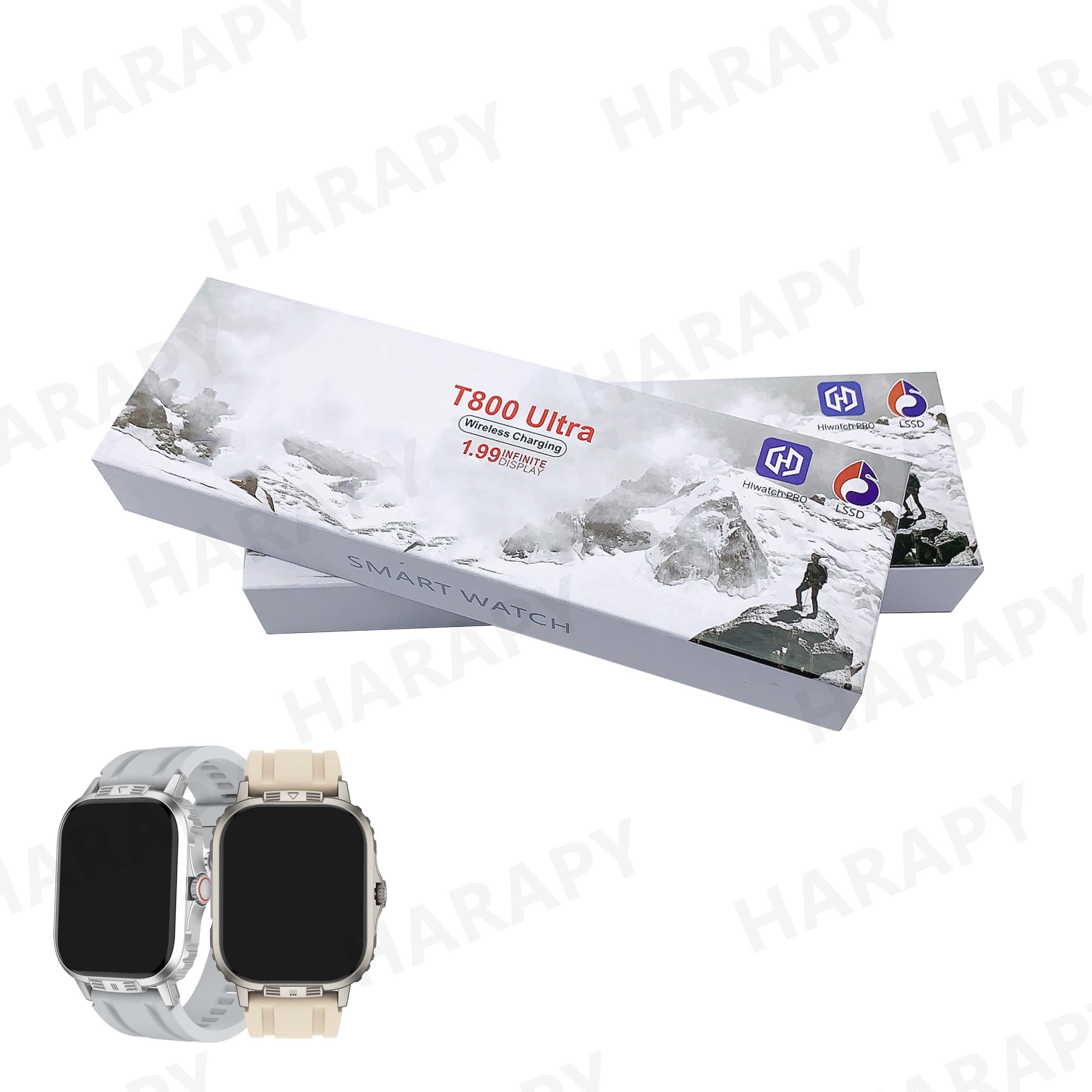 2024 New T800 ultra smart watch 1.99 inch fitness tracker Wireless Charging T800ultra smartwatch T900 ultra2 watches 2 S9 S8 T10