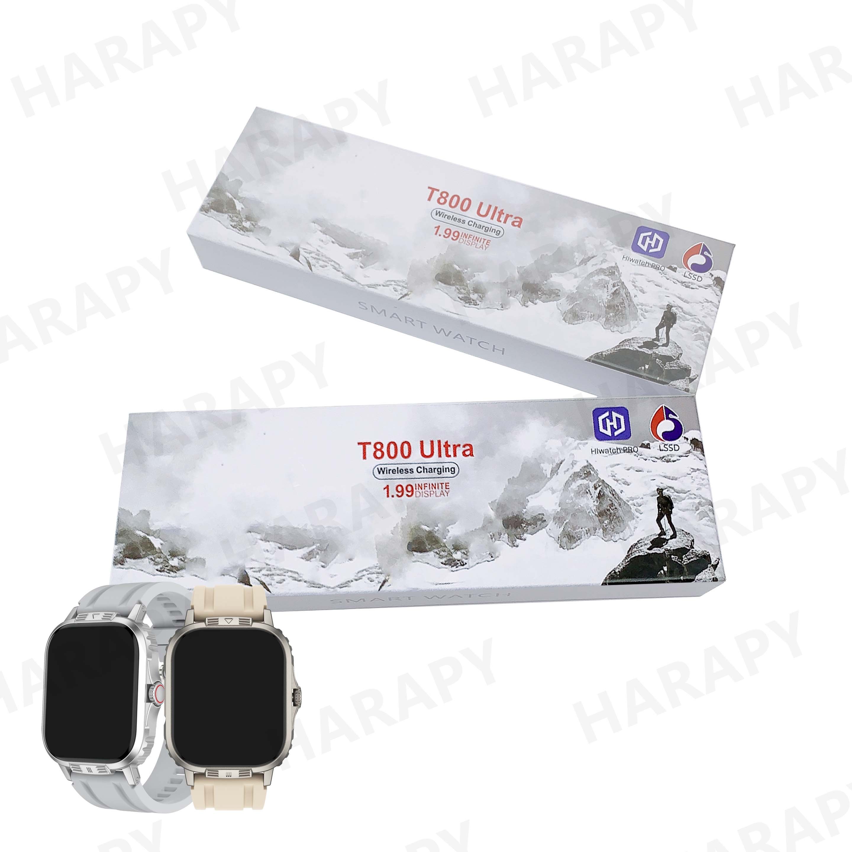 2024 New T800 ultra smart watch 1.99 inch fitness tracker Wireless Charging T800ultra smartwatch T900 ultra2 watches 2 S9 S8 T10