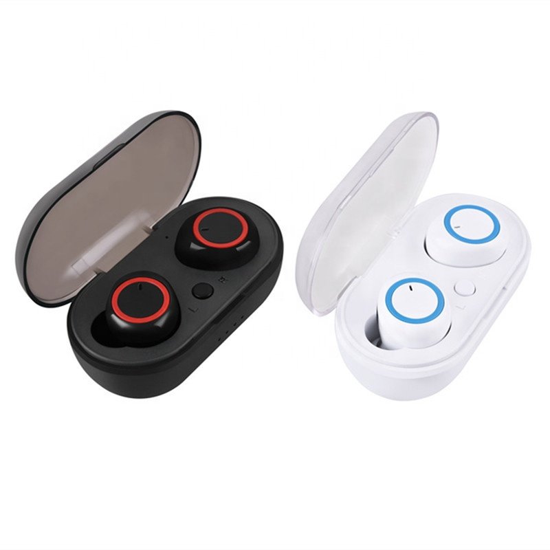 Tws noise cancelling black sport ear buds earphone w1 tws2 y50 true wireless gaming mini audifonos audionic earbuds headphone
