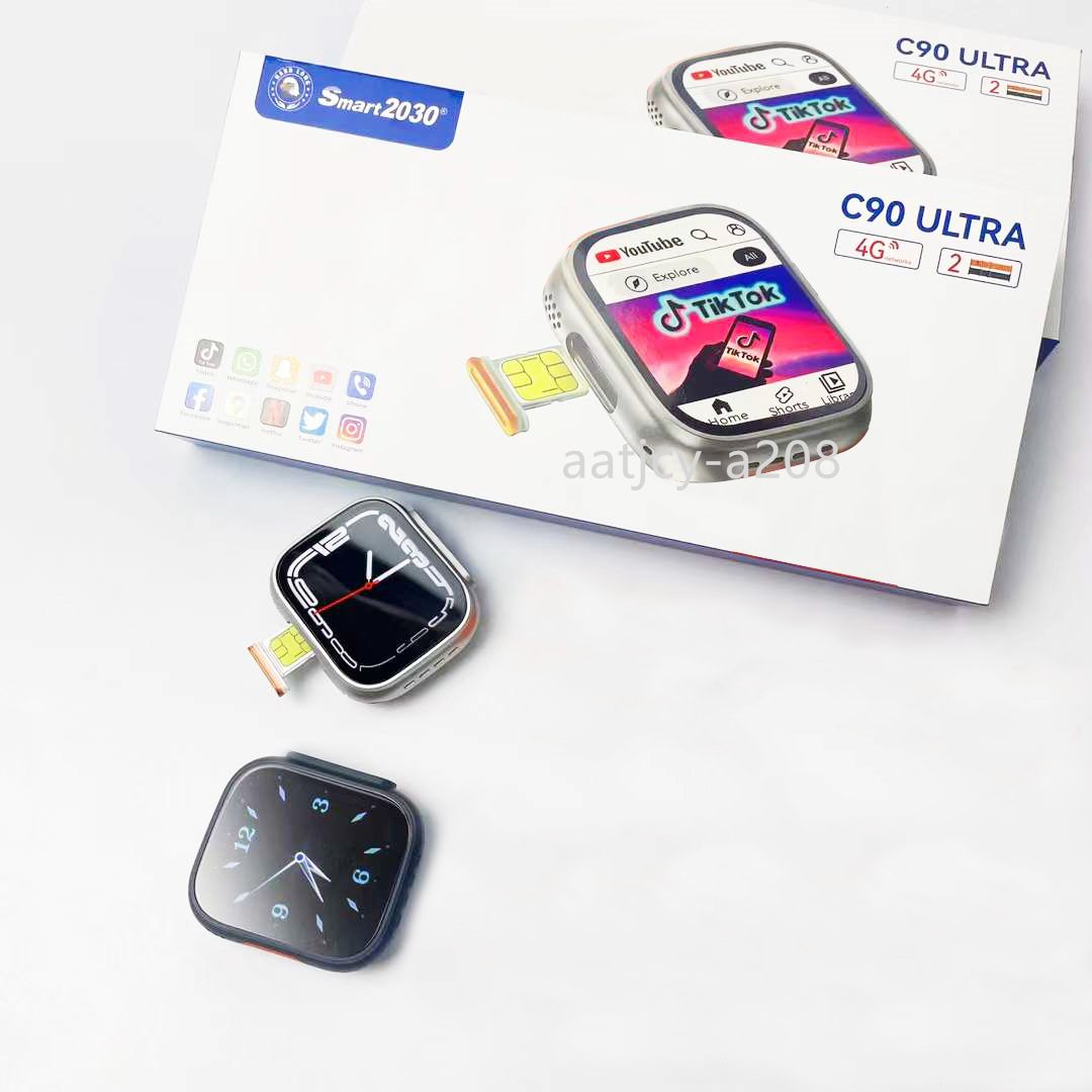 Factory wholesale 4G Smart watch C90 ultra GS37 S8 ultra Smart Watches relojes inteligentes Wearable Devices ultra 2