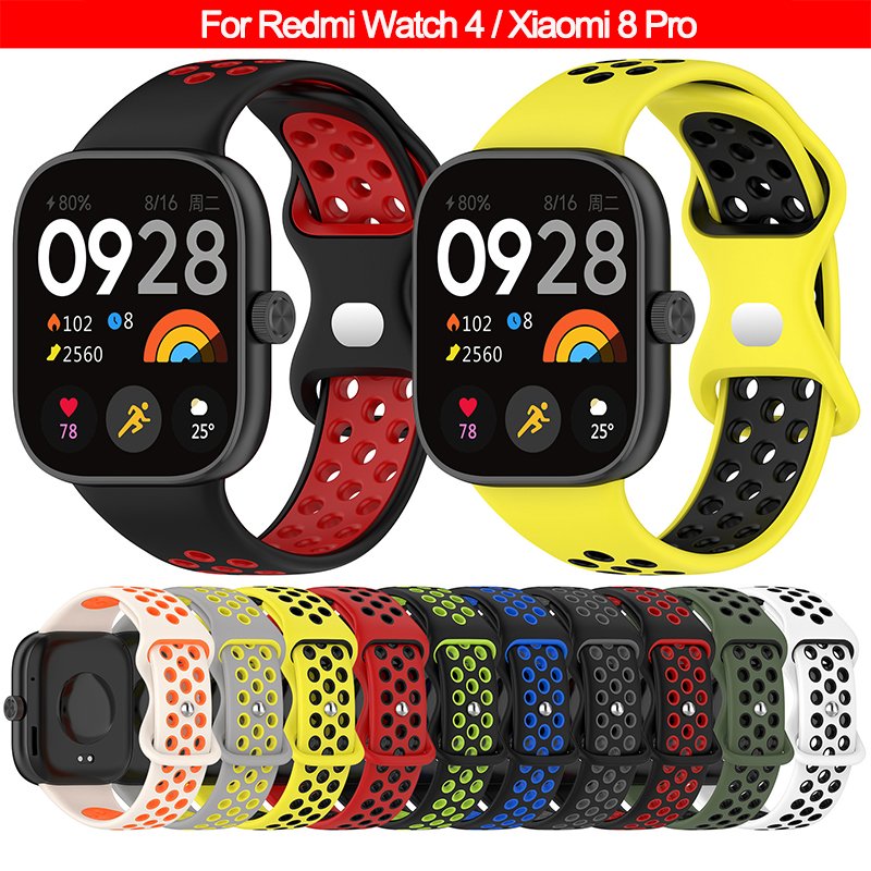 Smartwatch bracelet two tone Sport watch Strap For Redmi watch 4 with hole