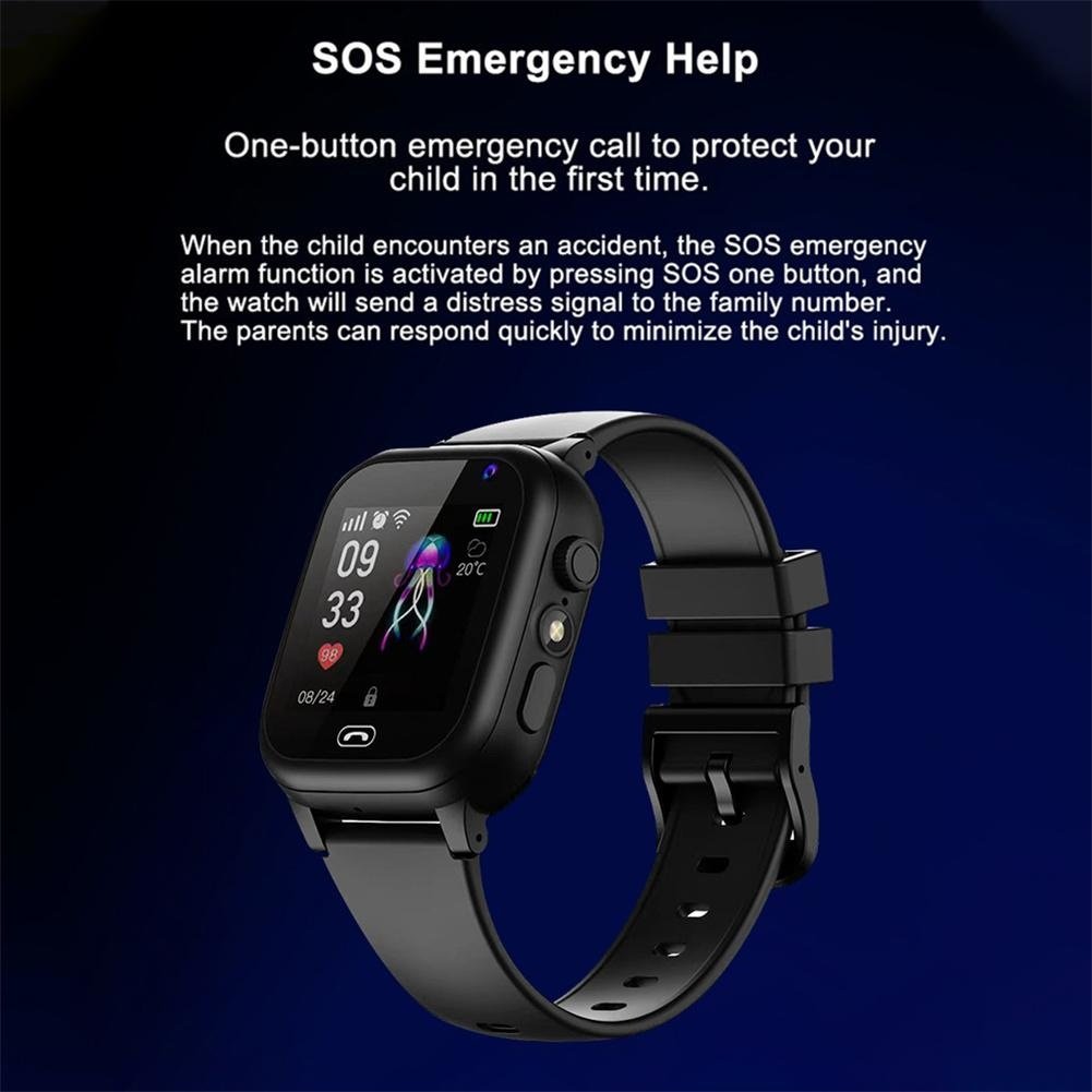 Kids Smart Watch SOS GPS Location Video Call Sim Card For Children SmartWatch Camera Waterproof Watch For Boys Girls Present