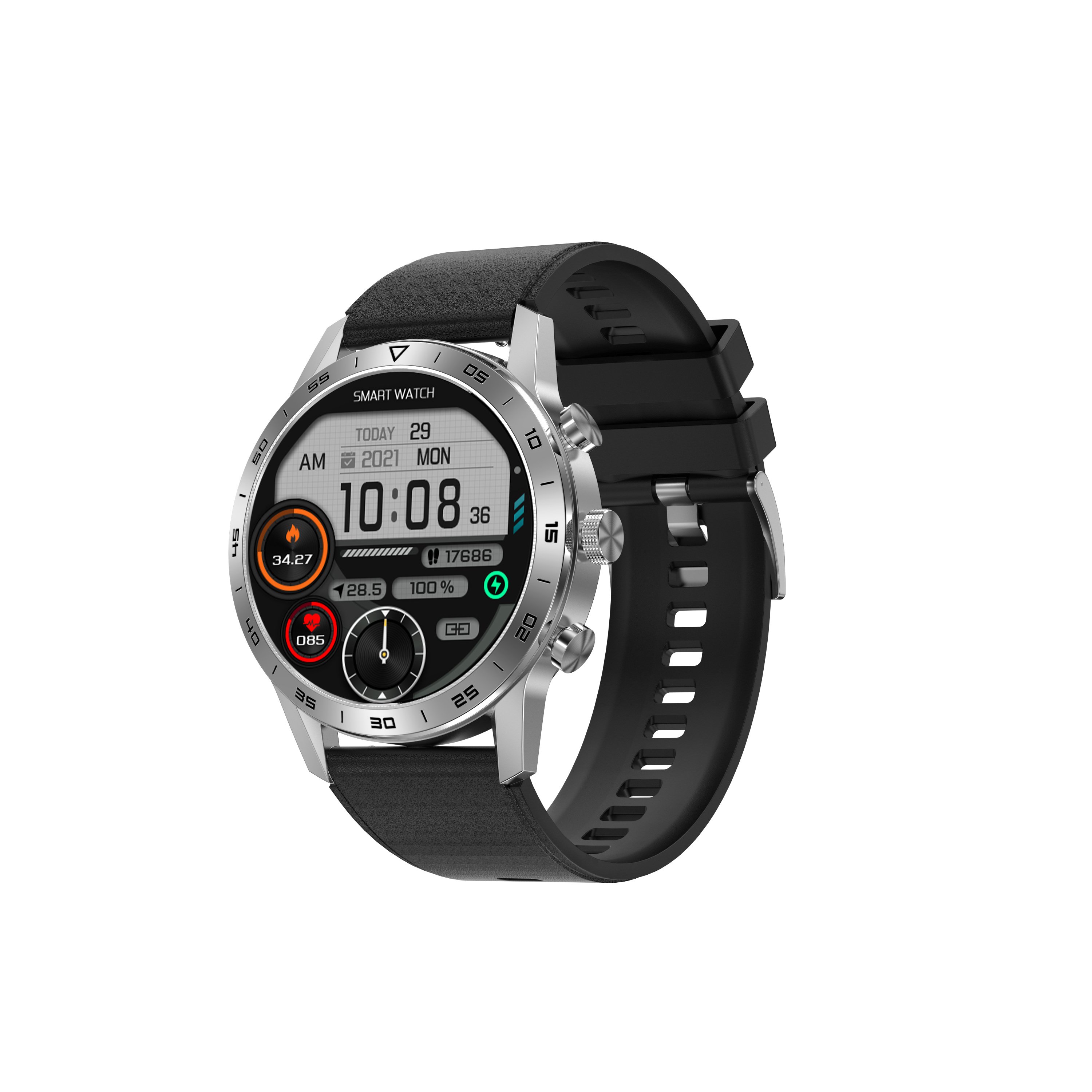 Reloj Intelligent DT70+ Smart Watches for Men with 1.45 inch HD Screen Wireless Charger BT Call Fitness Tracker
