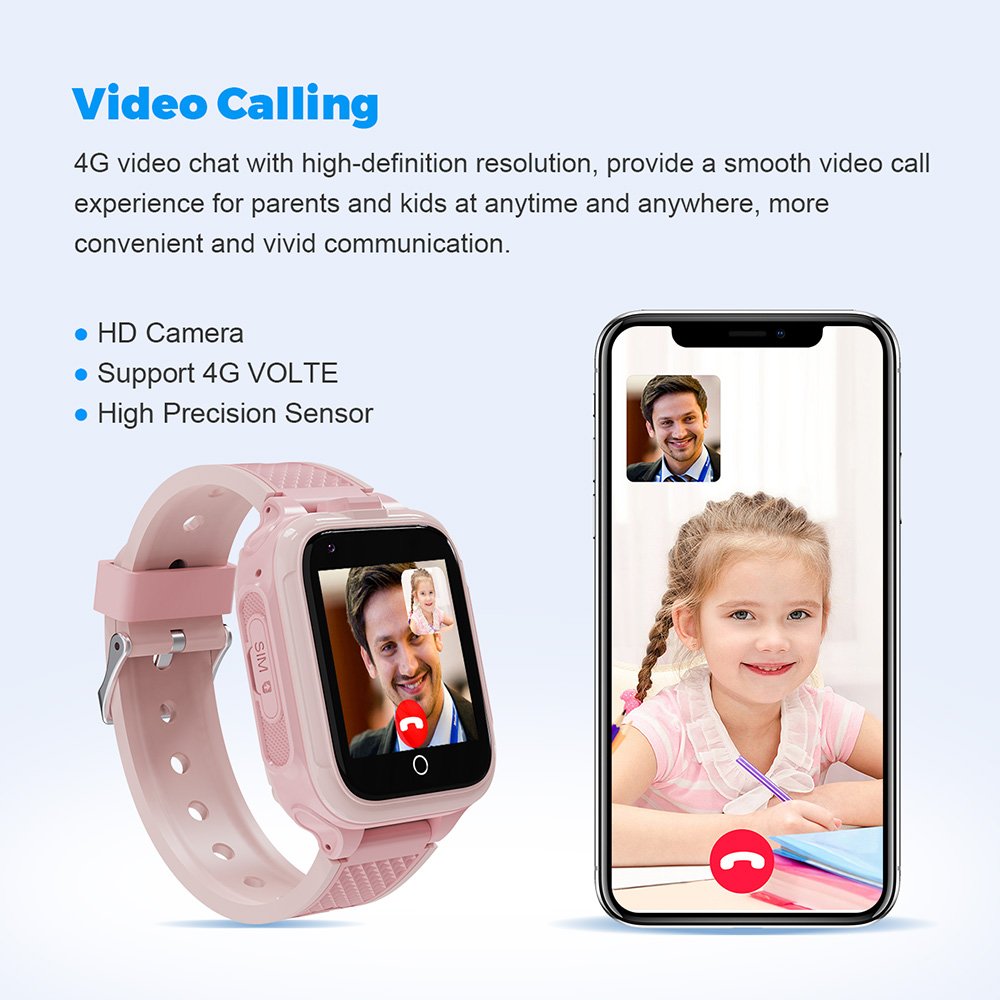 Original factory A11 children mini sim card 4G gps tracker video voice chat games smart watch kids smartwatch A11