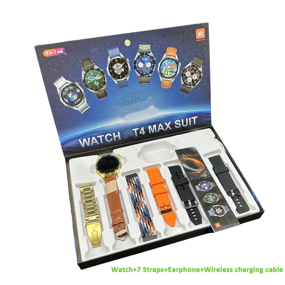 2024 New Arrivals watch4 max Suit 9 IN 1 Set Smart Watch 7+4 watch 4 pro Suit Smartwatch