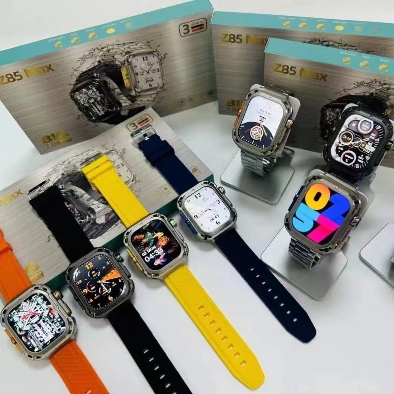 Hot sell Z85 Max Outdoor Smart Watch Men 2.04 Inch NFC/Games/Air Pressure/Gradient Second Hand/Qibla Smartwatch