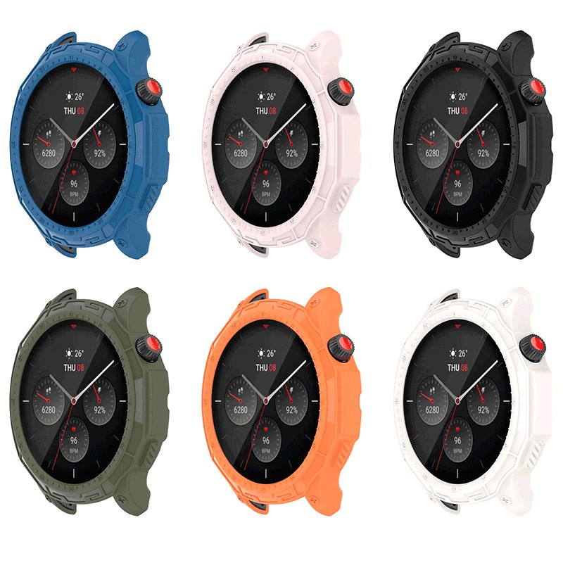 Soft Edge Shell Glass Screen Protector Film Case For Amazfit GTR 4 Smart Watch PC Protective Bumper Cover GTR4 Pro Frame Case