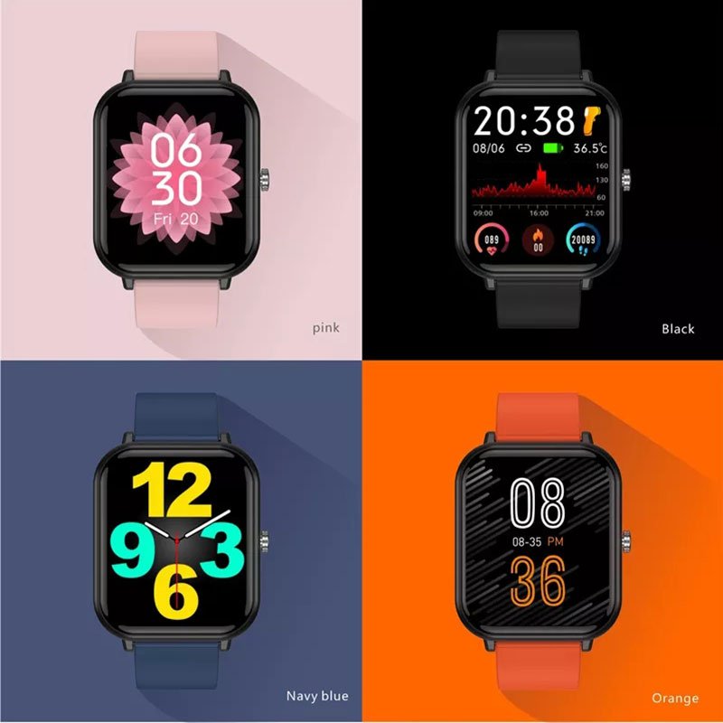 Hot 1.69" HD Color Screen Q9Pro Body Temperature Heart Rate Blood Pressure SpO2 Sleep Monitor Smartwatch