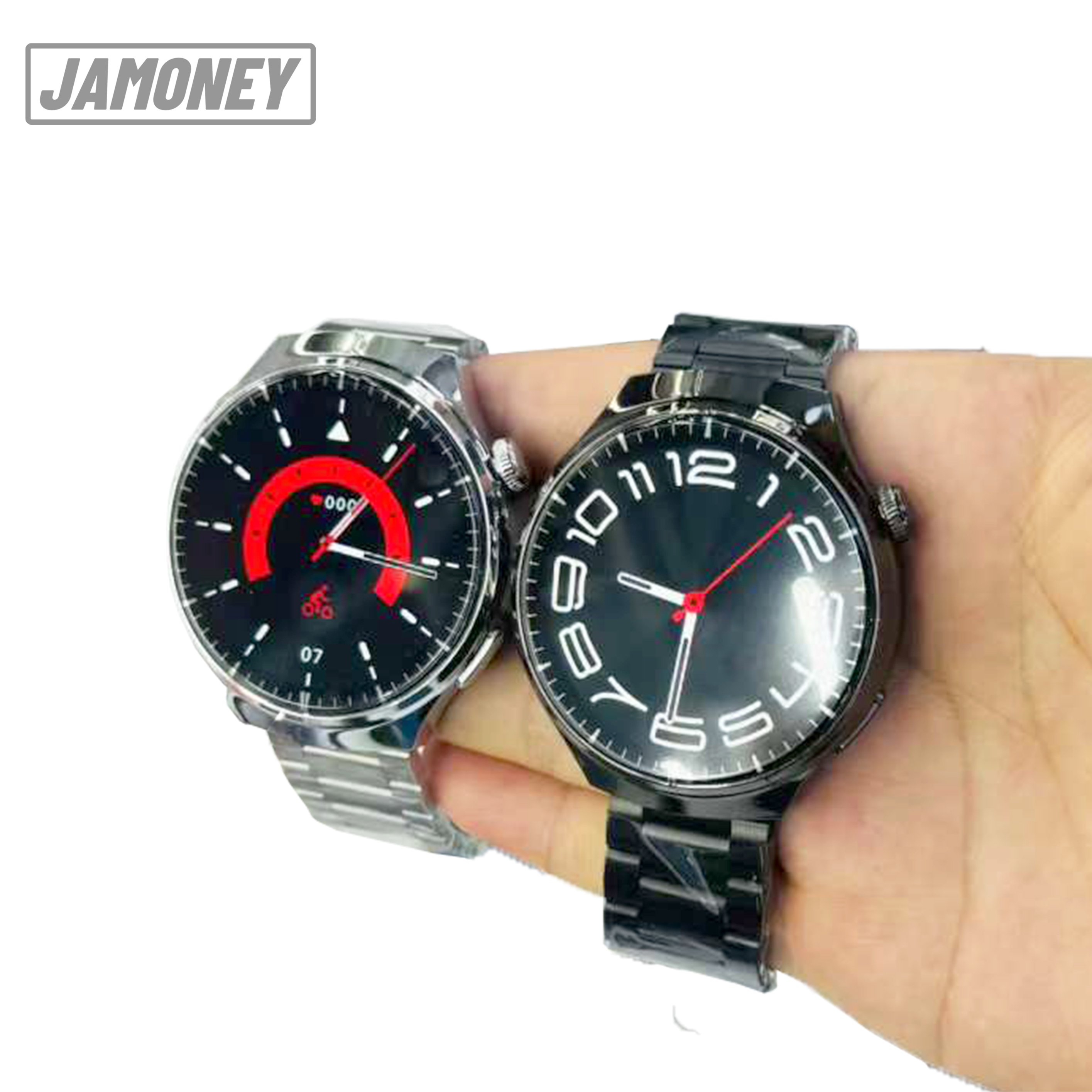 Watch 4 Pro Suit 8 in 1 Set Round Smart Watch 7 Straps BT Music Call Fitness Tracker Heart Rate Monitoring Smartwatch 2024