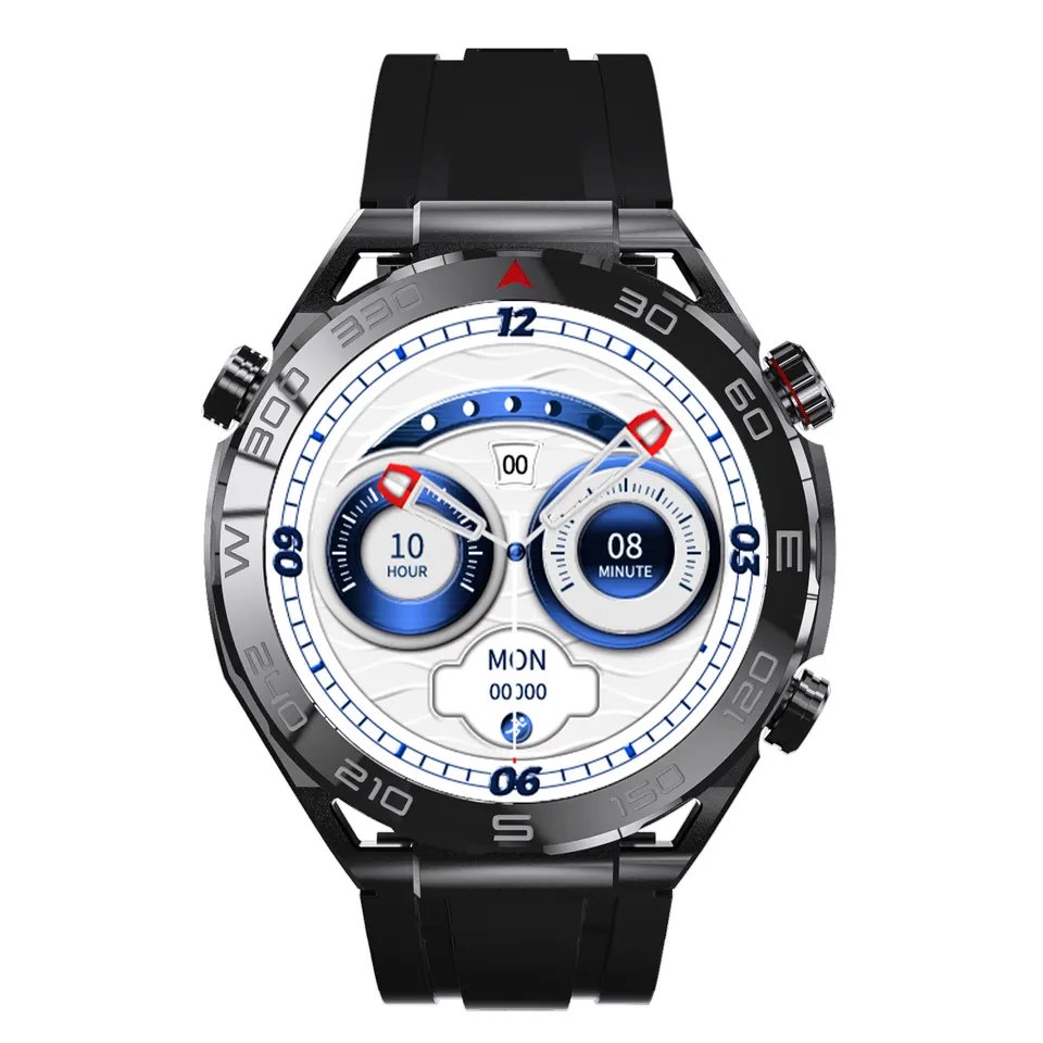 HW5 MAX Business Men Smart watch BT Call Waterproof inteligente Heart rate Fitness tracker Male Smartwatch with 3 straps