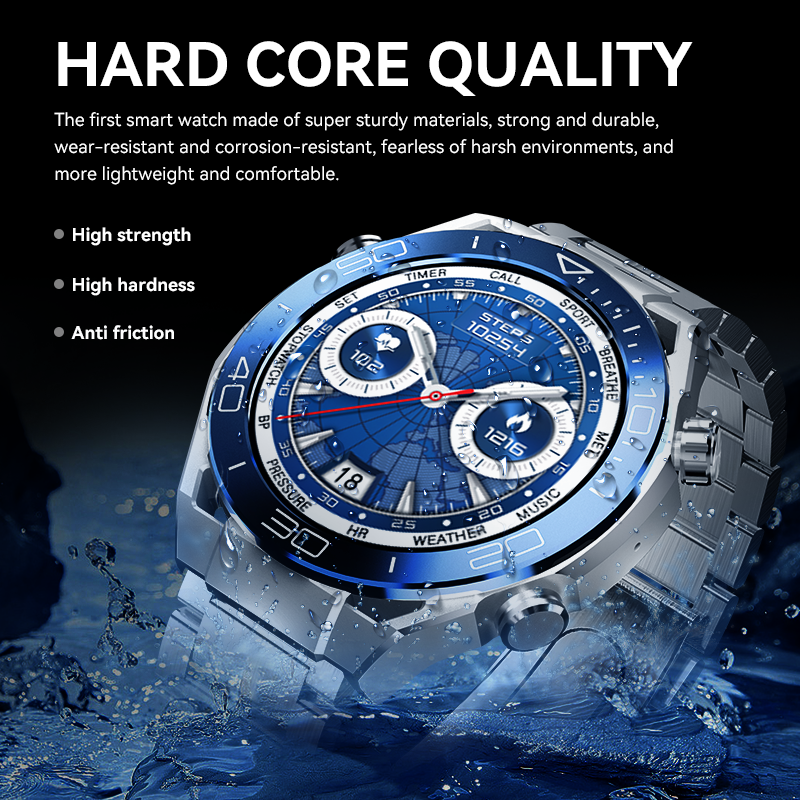 HW5 MAX Business Men Smart watch BT Call Waterproof inteligente Heart rate Fitness tracker Male Smartwatch with 3 straps