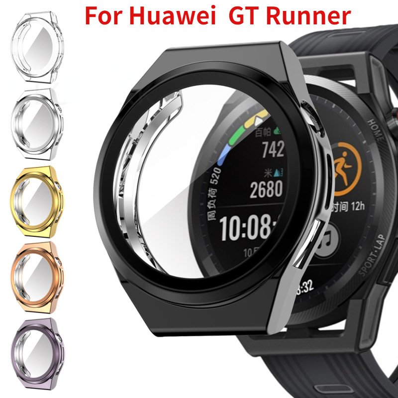 Shockproof Smart Watch Screen Protector Case 46mm Full Cover Soft TPU Watch Case For Huawei GT2 Pro
