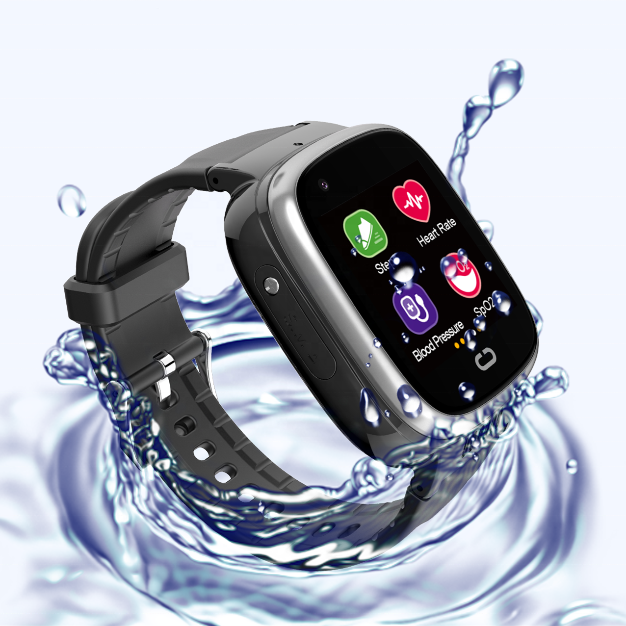 Newest Highly Configured Health Seniors Elderly 4G LTE Video SOS Call Smart Watch with GPS Tracking Fitness Monitoring