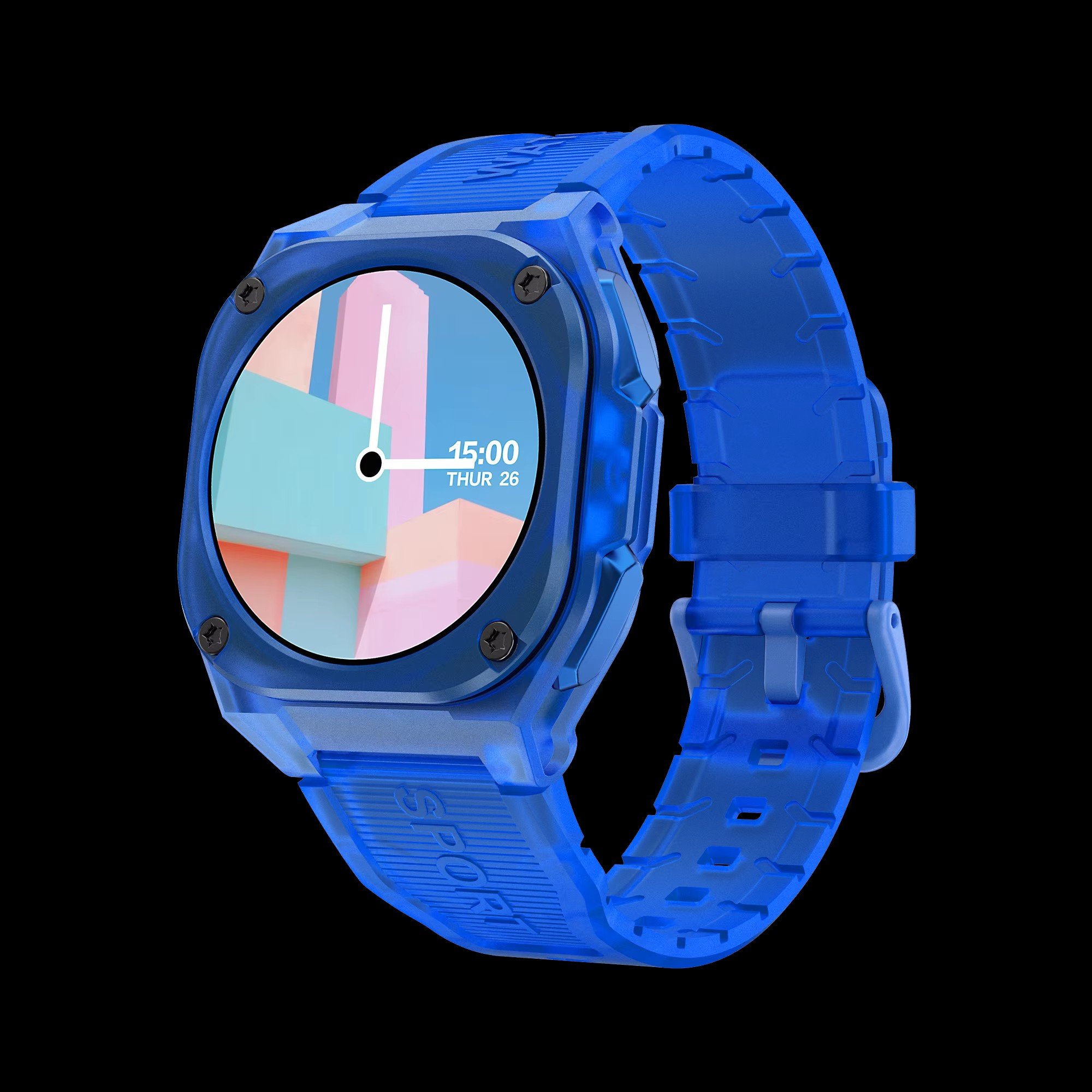 Translucent Super Cool Fashion Design B3 Watch 5ATM Waterproof 300mAh Large Battery Multi-Sport Mode Compass Custom Smart watch