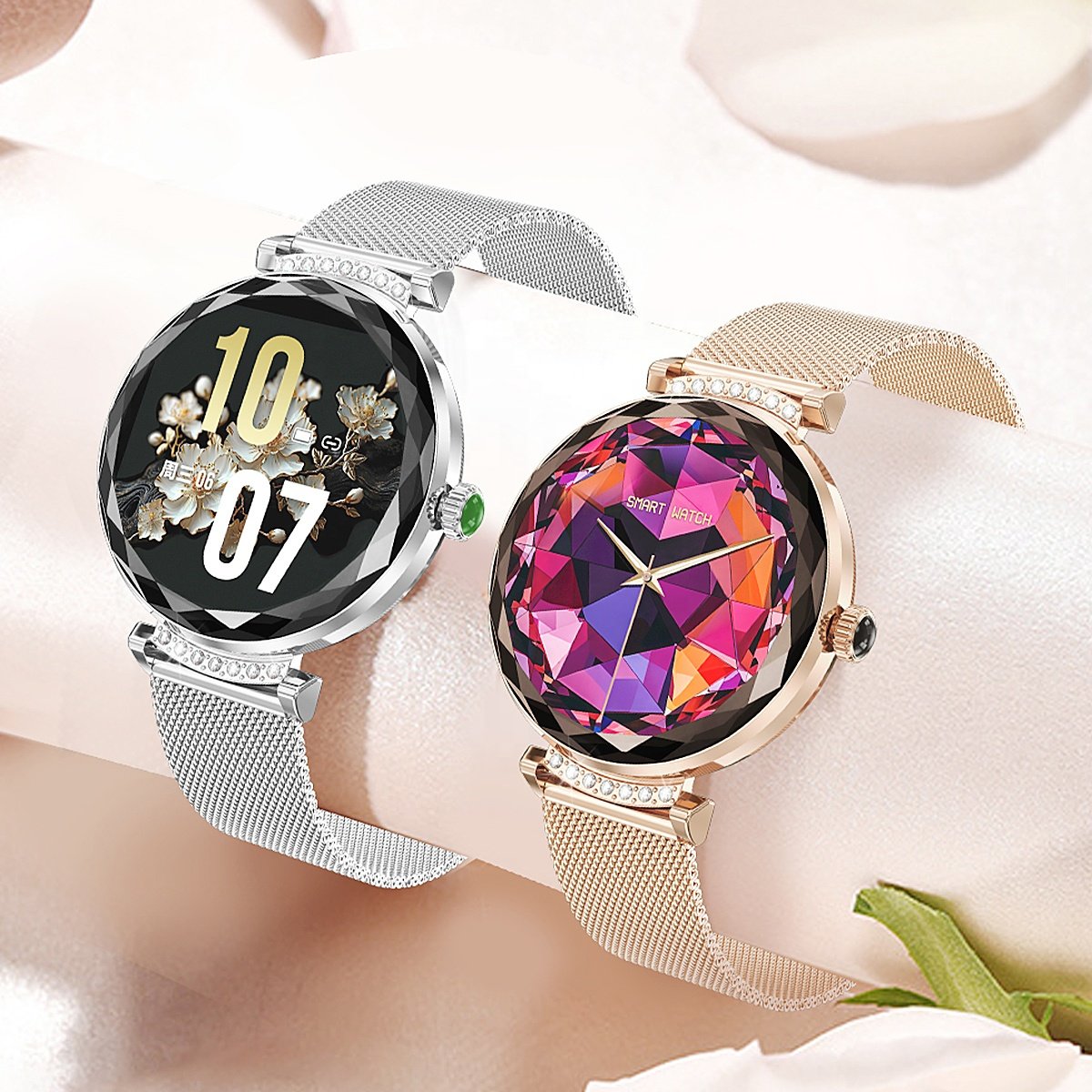 2024 New Arrivals NX7 Pro AMOLED Smart Watch 1.19 inch 390*390 Round Screen BT Calling IP68 Reloj NX7 Pro Smartwatch for Women