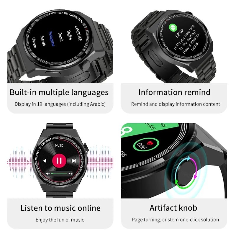 LIGE Watch HD Screen Watch For Men Smart Watch Bluetooth Calling Smartwatch 2023 Fashion Business Clock New Sports Wristwatches