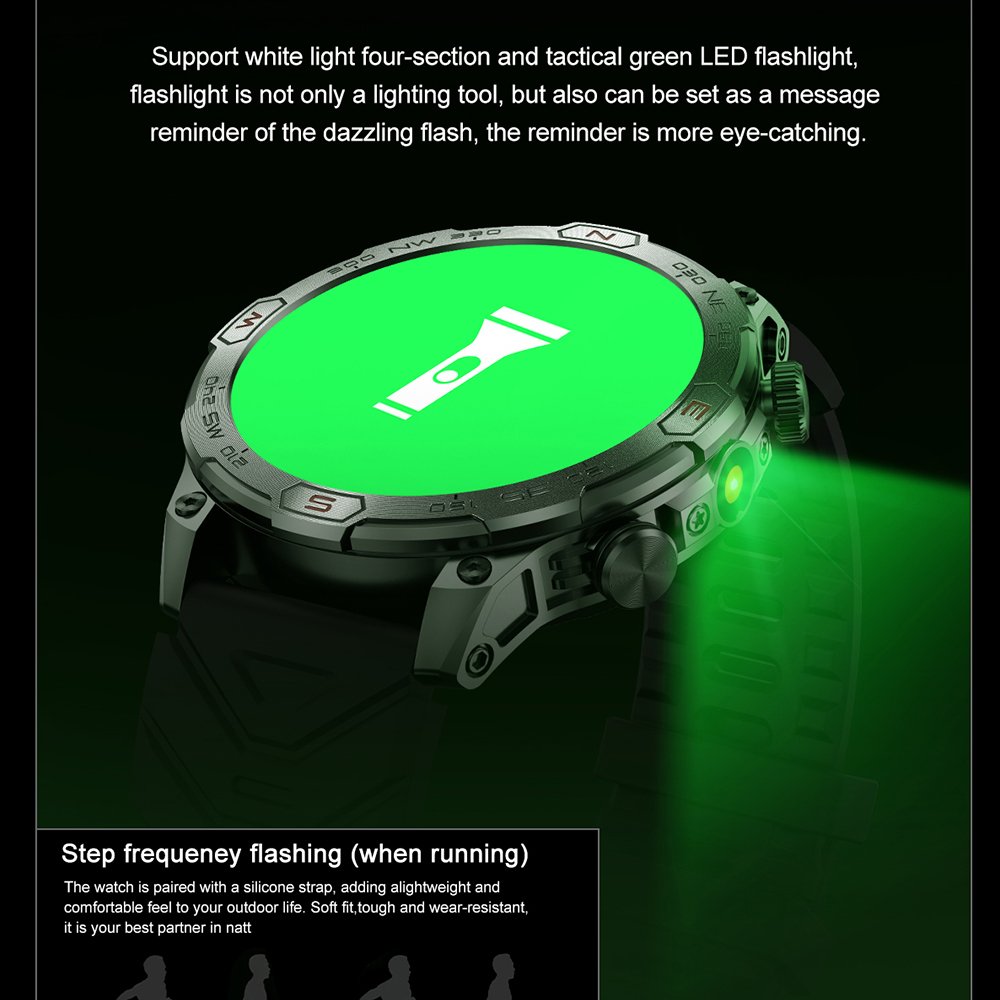 VALDUS 1.43 Inch AMOLED Screen Sedentary Reminder Support AI Voice Assistant Smartwatch IP68 Waterproof VD36 PRO Smart Watch