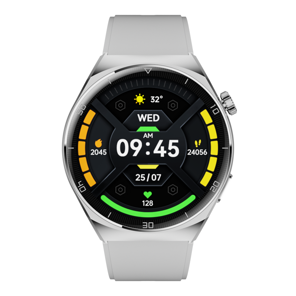 AMOLED Smart Watch Time Always On Display Heart Rate Blood Oxygen Monitoring Information Notification 1.43inch Round Screen