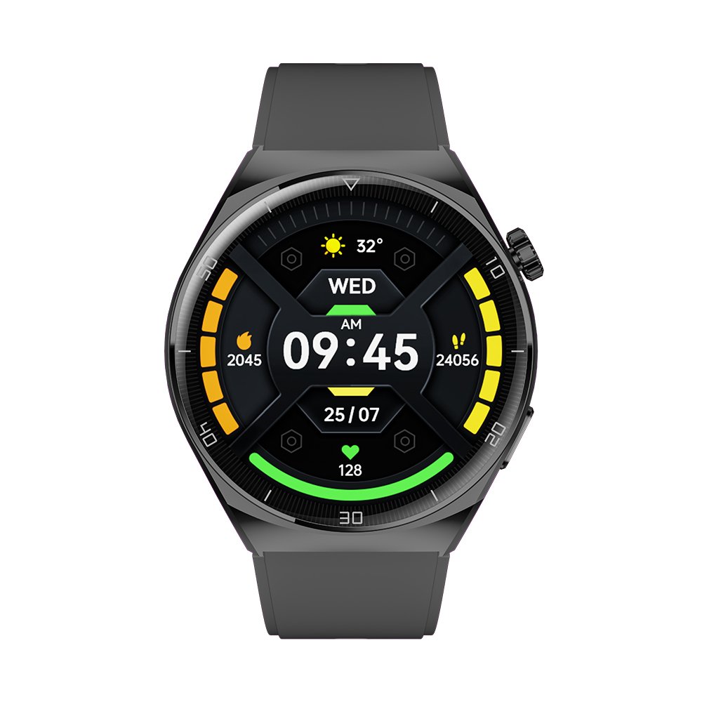 AMOLED Smart Watch Time Always On Display Heart Rate Blood Oxygen Monitoring Information Notification 1.43inch Round Screen