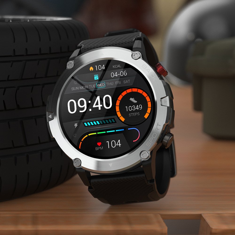 Yapears Custom 2022 New Arrivals C21 Waterproof Sport Outdoor Smart Watch For IOS Android Full Touch HD Round Screen Watch