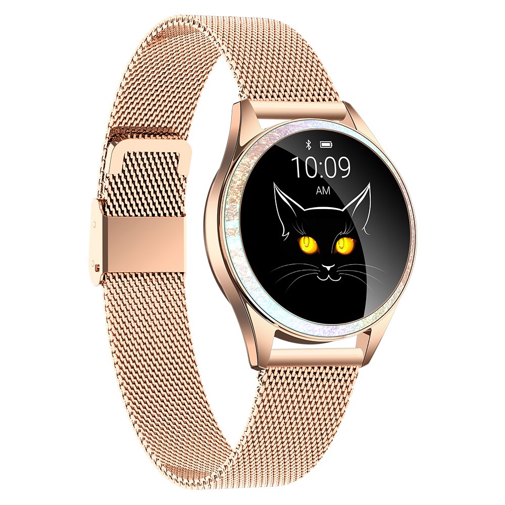 Kingwear kw20 Beautiful Modern Design Stainless Steel Ladies Heart Rate Blood Oxygen Monitoring Smart Watch OEM & ODM