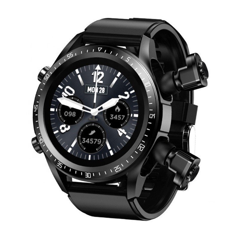 Hot Selling T10 smartwatch with headphones and wireless earbuds BT earphone smart watch