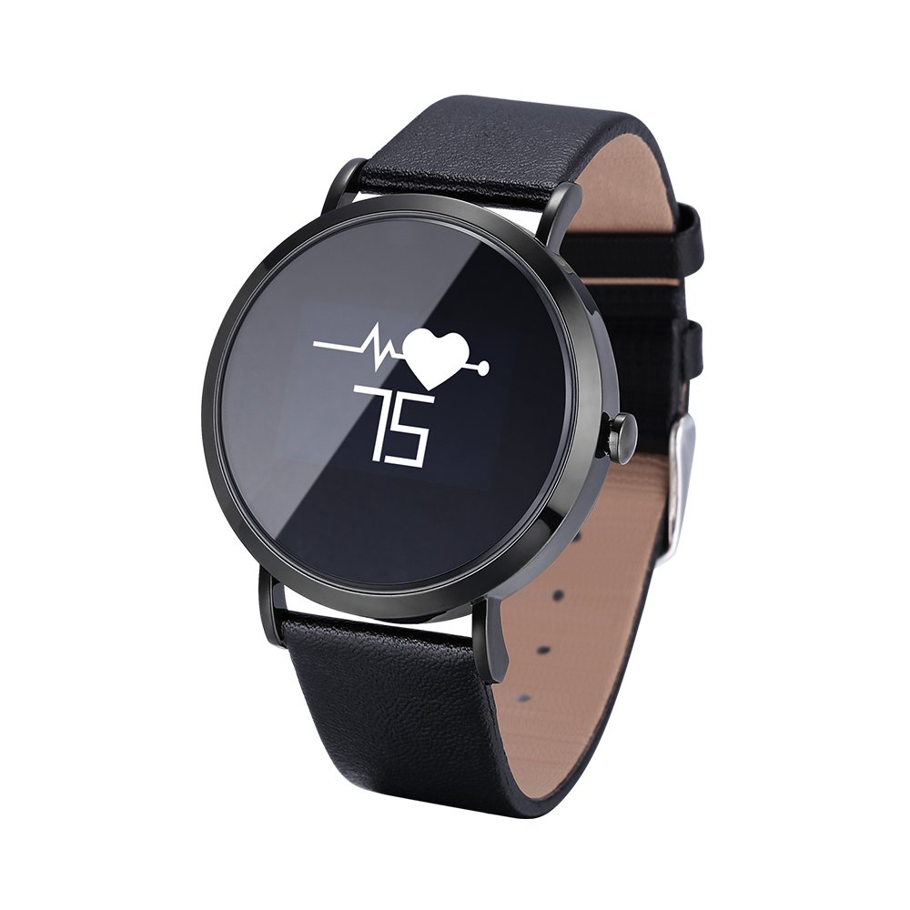 Fitness monitor ios smartwatch for men and women genuine leather strap reloj inteligente smart watch montre intelligente