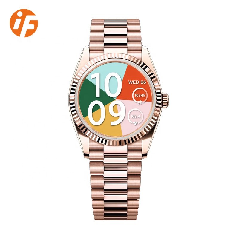 INNOFOVO new arrival amoled smart watch for women ladies with heart rate monitor