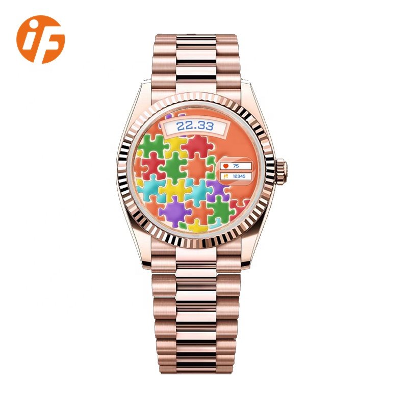INNOFOVO new arrival amoled smart watch for women ladies with heart rate monitor