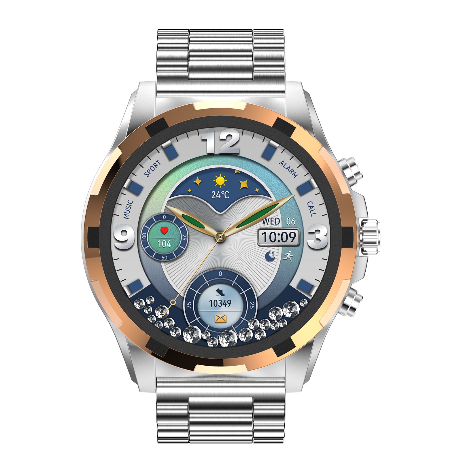 VALDUS Waterproof Breathing Training Fashion 390 mAh Battery Long Standby Smartwatch Weather Forecast VS43 Pro Smart Watch