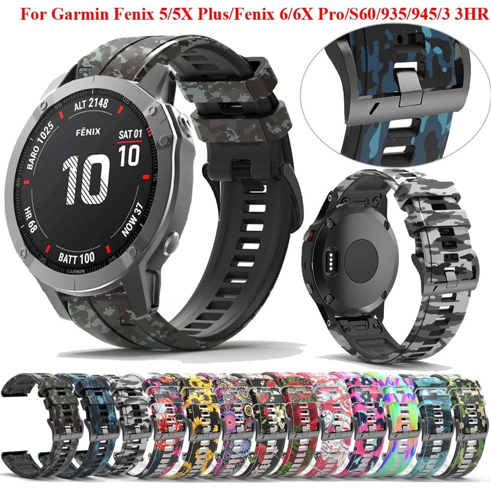 Silicone Quickfit Watchband Straps For Garmin Fenix 6X 7X 7 6 Pro 5 5X EPIX Smart Watch Easyfit Wrist Straps