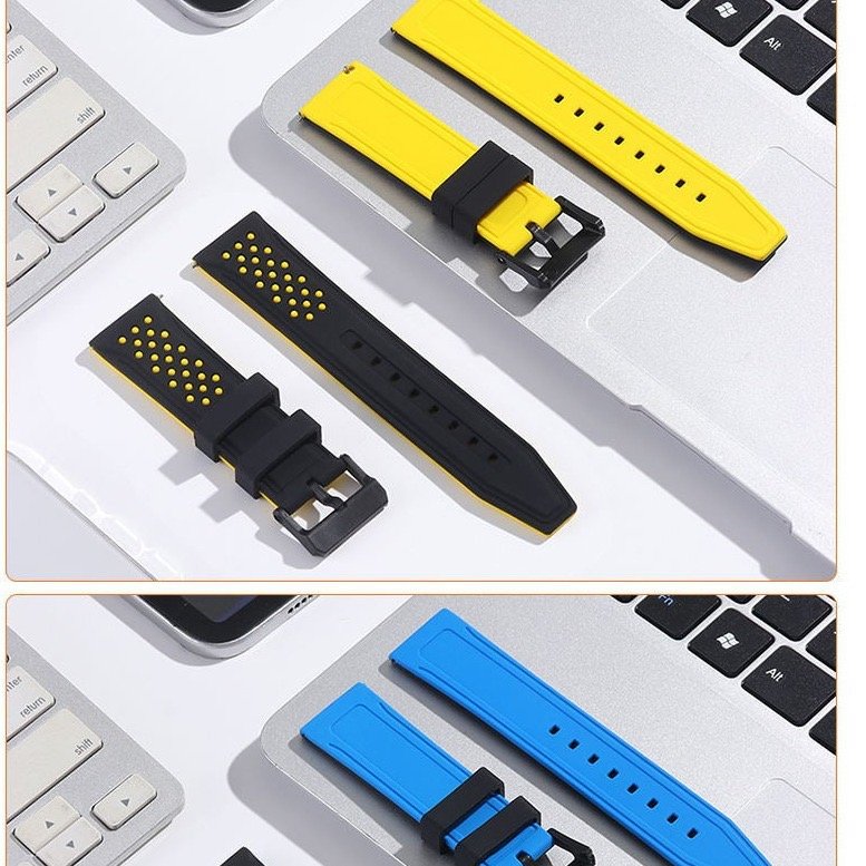 Smart Watch Bands,20mm 22mm Replacement Adjustable Smartwatch Straps Custom Color 20mm 22mm 24mm 26mm Silicone Watch Band Strap