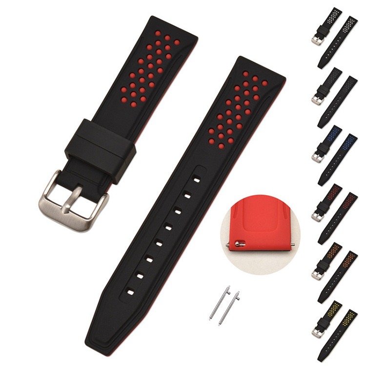 Smart Watch Bands,20mm 22mm Replacement Adjustable Smartwatch Straps Custom Color 20mm 22mm 24mm 26mm Silicone Watch Band Strap