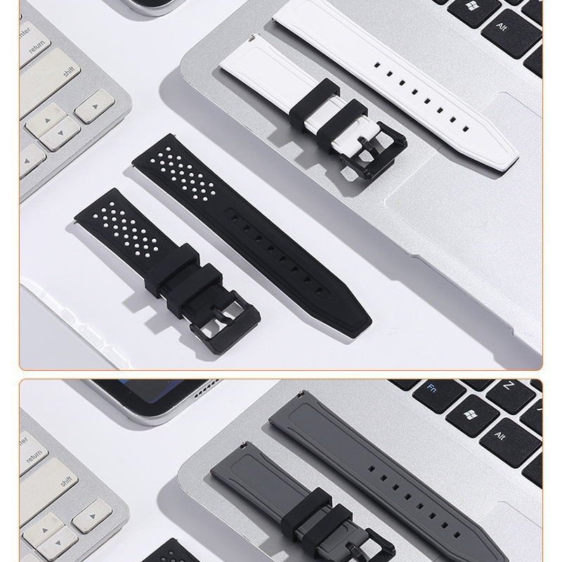Smart Watch Bands,20mm 22mm Replacement Adjustable Smartwatch Straps Custom Color 20mm 22mm 24mm 26mm Silicone Watch Band Strap