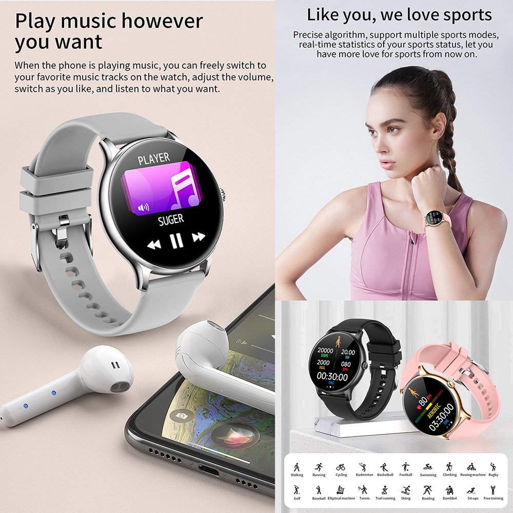 Latest Phone Calling Z12Pro Smartwatch Music Playing Sleep Heart Rate Monitoring Sport Fitness Tracker Z12 Pro Smart Watch