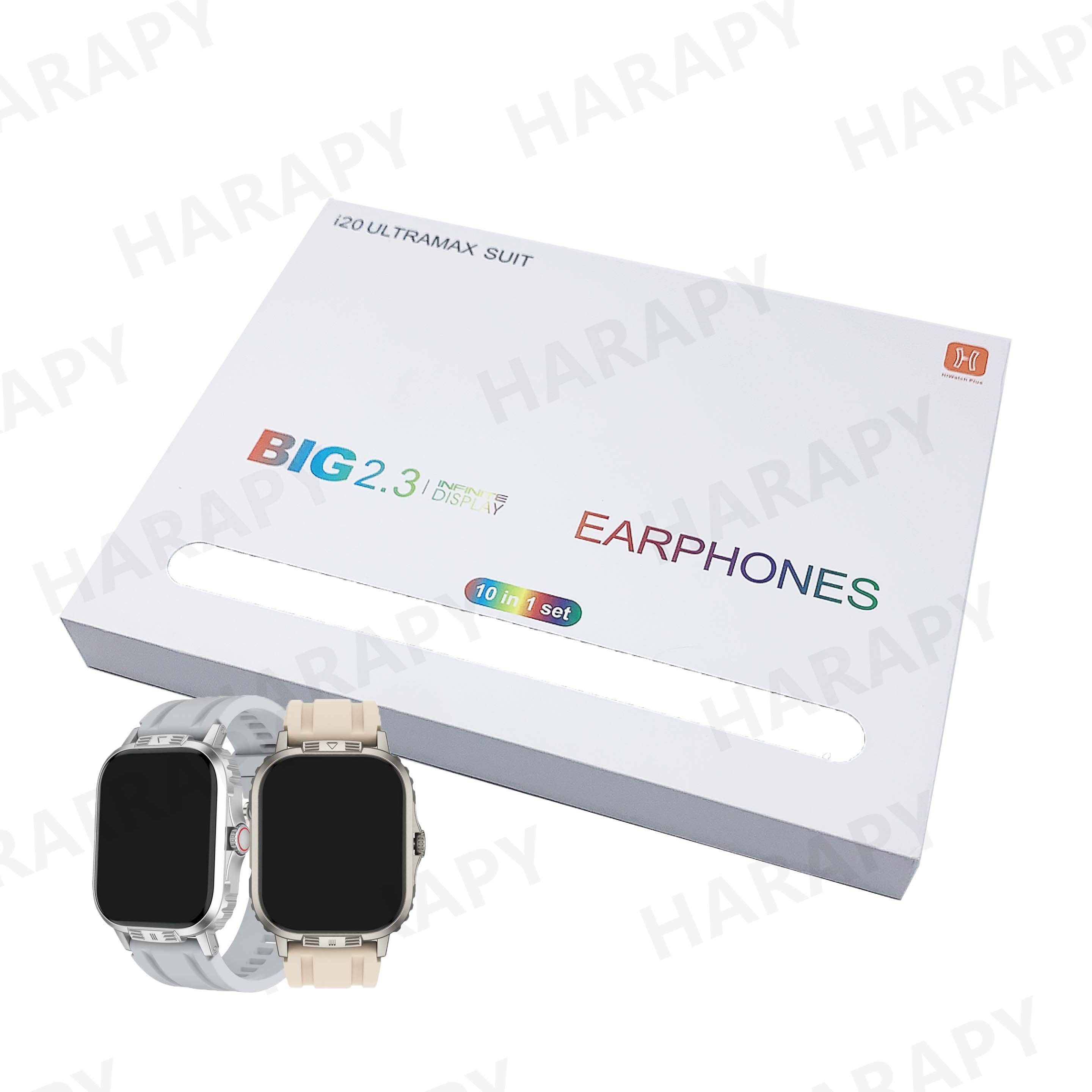 i20 ultra max suit smart watch With Earbuds 49MM 10in1 i20ultra smartwatch i30 i40 i50 i60 i70 i80 H20 extreme watches Series 9