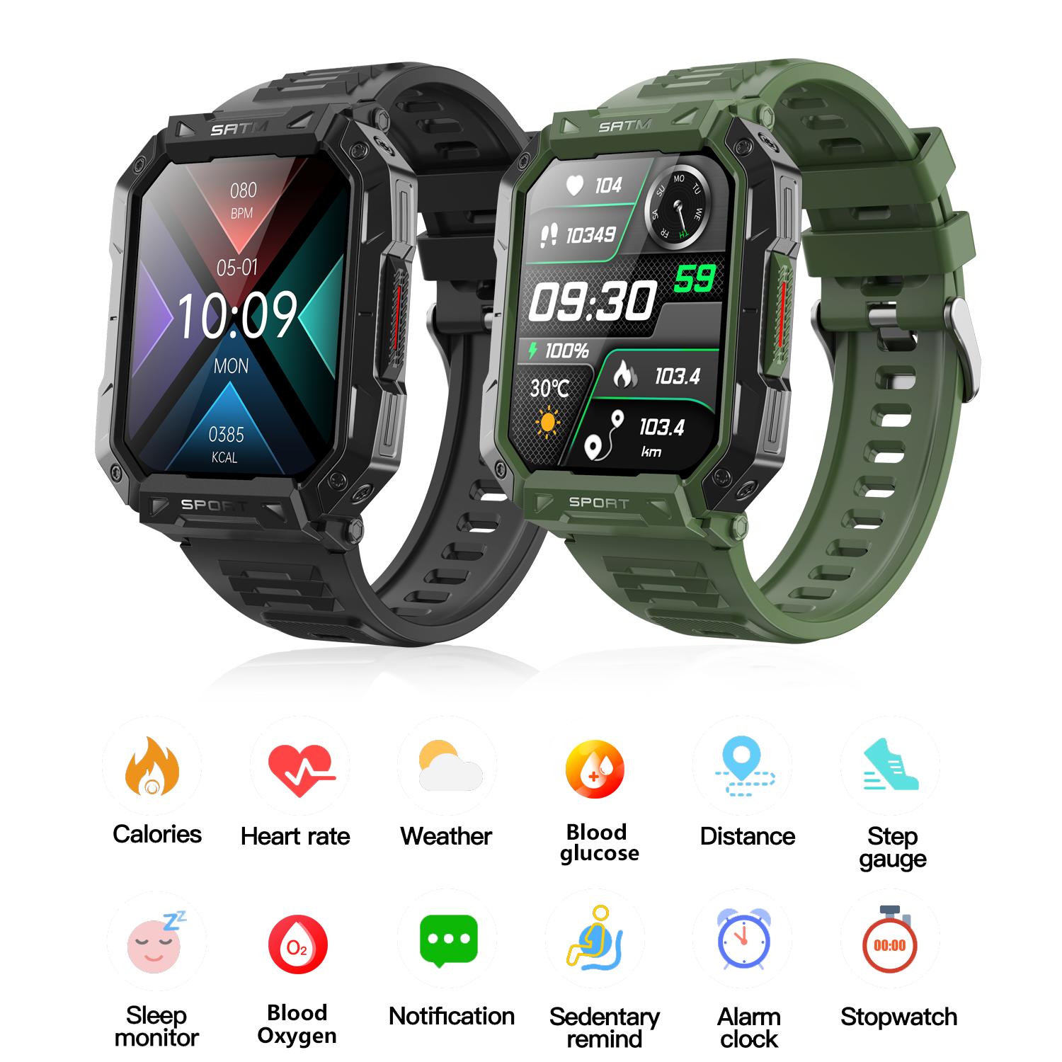 2023 F307 JL7013A + plug-in 128M FLASH 150 sports modes multifunctional 2.1-inch HD screen BT Smart Talk Watch