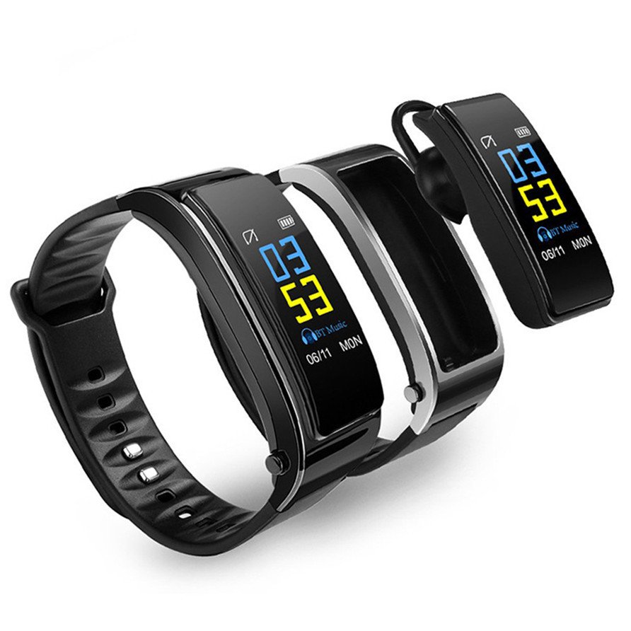 Best Price Of New Design Y3PLUS 2 in 1 Smart Watch Blue tooth Headset talk band