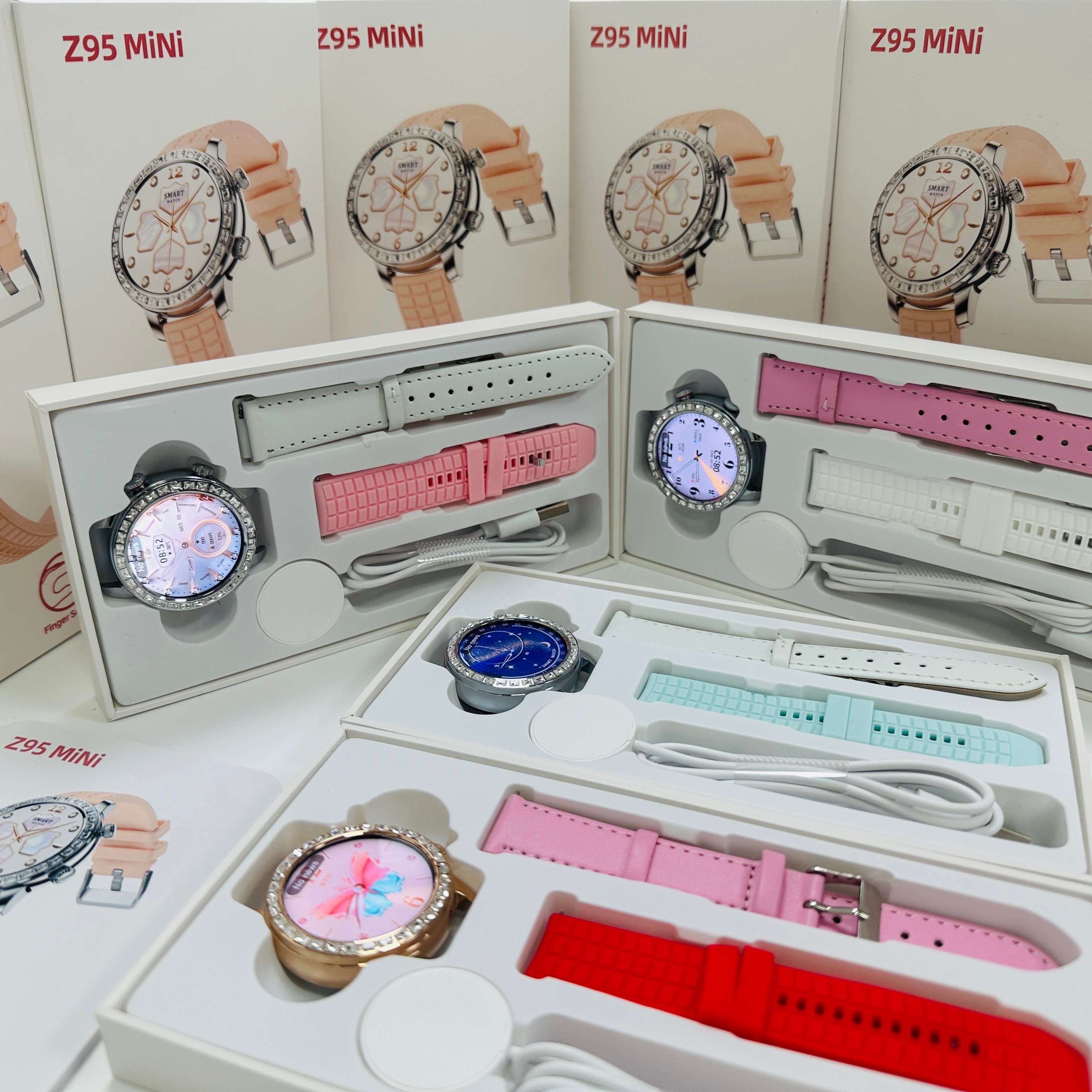 2024 Newest Z95 mini smart watch Reloj Inteligente fashion band smartwatch Compass NFC 300mah Big Battery Z95 mini for Women