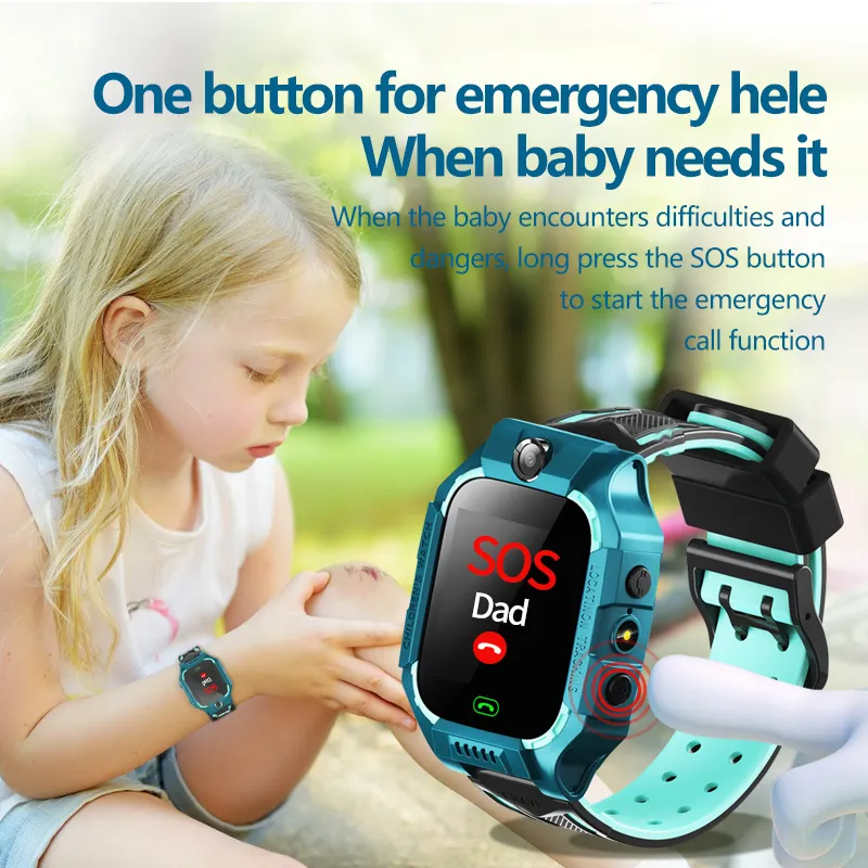 Life Waterproof Q19 Kids Smart Watch 1.44'' Color Touch Screen Smart Phone Children LBS Tracking Kids Smart Watch with Camera