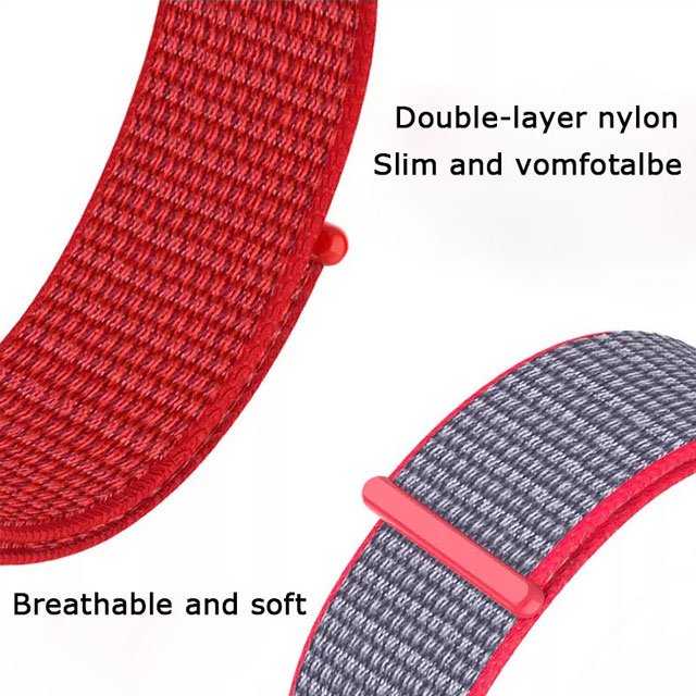 Nylon Fabric Loop Sport Band For Apple Watch Ultra 49mm Breathable Nylon Loop Watch Strap For Iwatch Series 9 8 7 SE 44mm 45mm