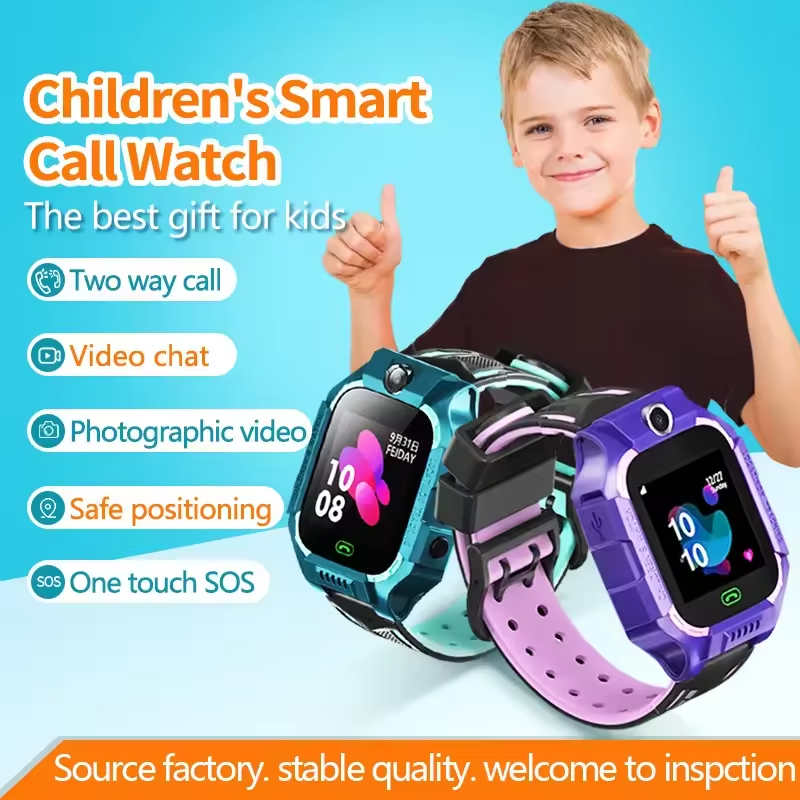 q19 kids gps smart watch 2024 with sim card slot camera location kids watch fitness tracker for children's smart watches
