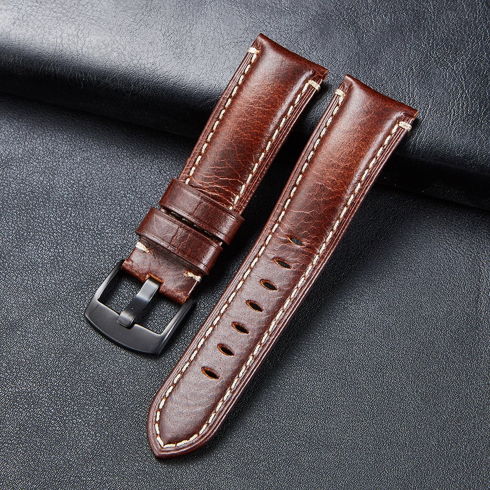 Full Grain Italian Leather Watch Band 20mm 22mm Handmade Genuine Leather Watch Strap wholesalers suppliers