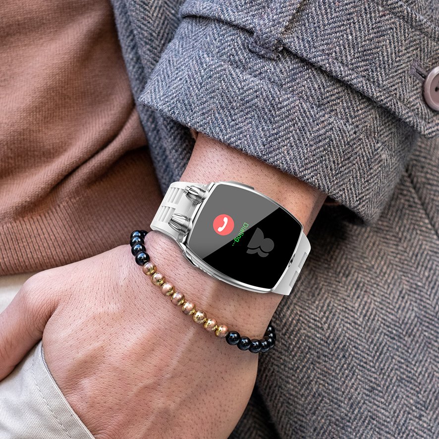 LA88 Nfc optional 1.8 Inch Large Screen Smartwatch 1ATM 5 Menu BT Call Luxury Style Smart Watch Business
