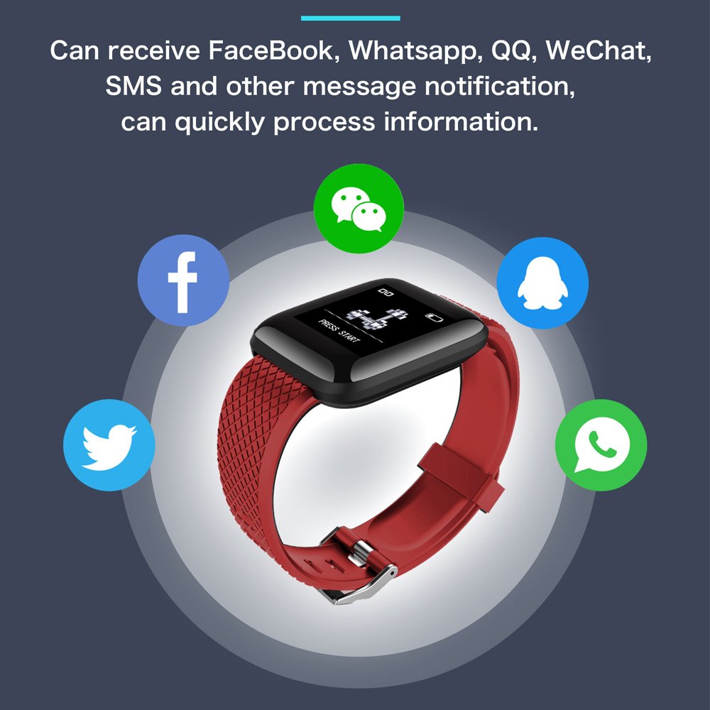 Factory Direct Sales 116 Plus Smart Bracelet Sports Smart Watch Fitness Blood Pressure Watch Tracker VS M4 M5 M6 Wristband