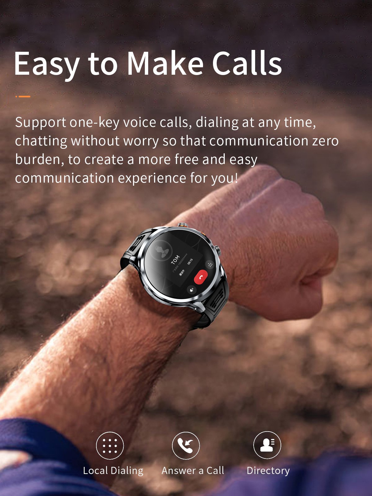 New 4G H18 Smartwatch with 1.85inch Large Display Memory System Android 8.1 Camera 2.0MP GPS Video Call Smart Watch 2024